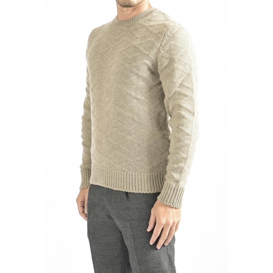 グランサッソ GRAN SASSO air wool ニット セーター クルーネック 長袖 メンズ 秋冬 3シーズン r309853