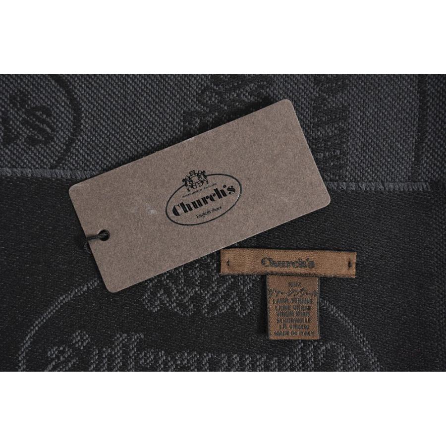 Church's（チャーチ） チャーチ / ヴァージンウール100% ロゴマフラー