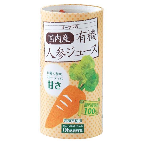 オーサワの国内産有機人参ジュース×１８本 | 