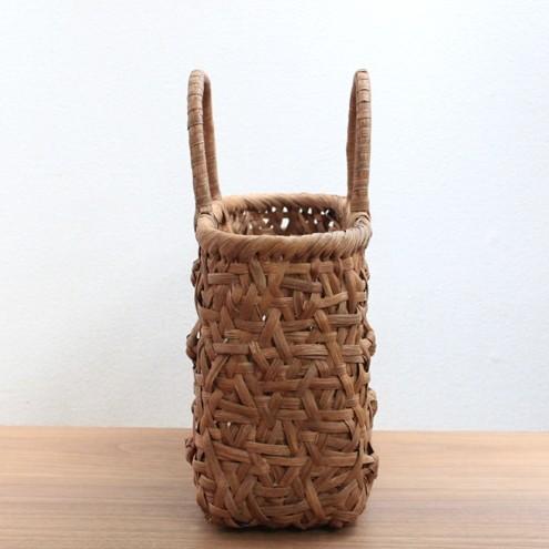 山ぶどうバッグ　横長　みだれ花模様 |  | 01