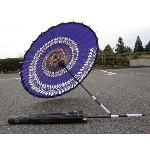 和傘　踊り傘　藤うず巻青（装飾用） |  | 01