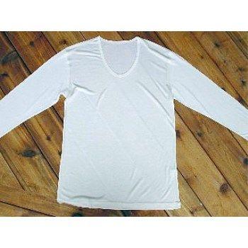 ヘルシーシルク紳士U首長袖シャツ/メンズ | 