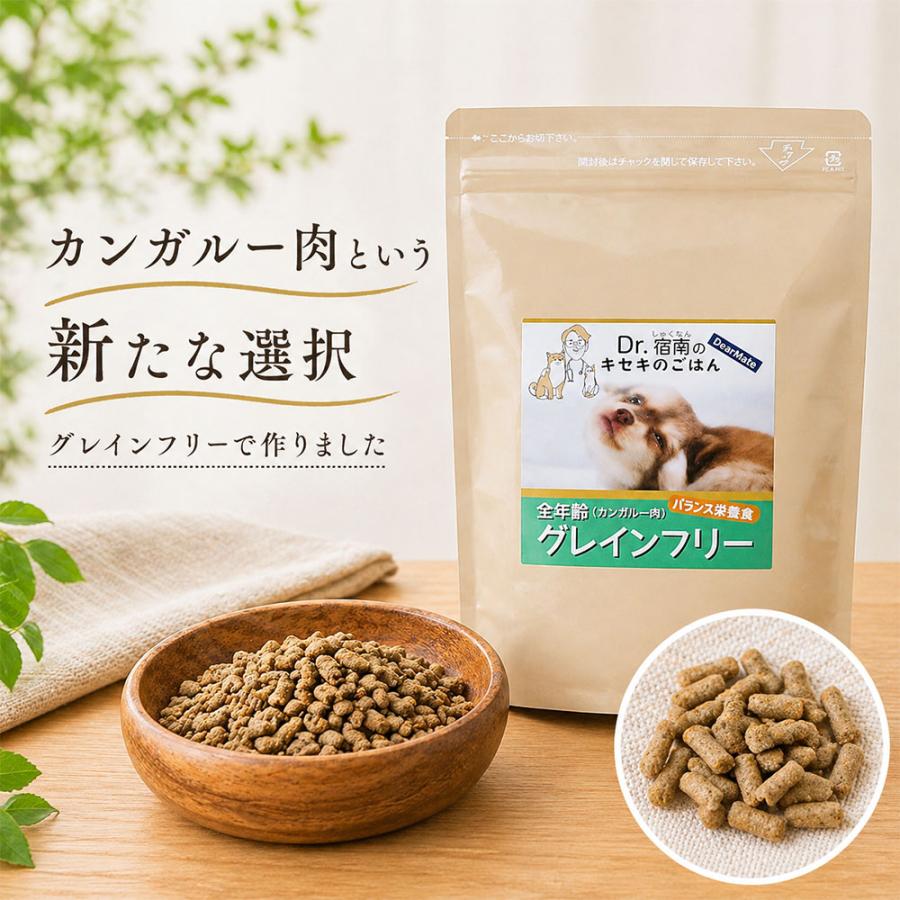 Dr.宿南のキセキのごはん　グレインフリー　カンガルー1kg✖️2袋 Dr.宿南のキセキのごはん グレインフリー カンガルー 1kg 全犬種用