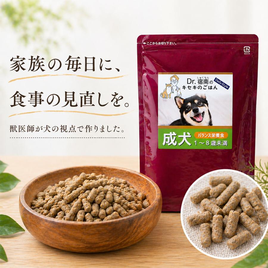 ドッグフード YUKI Dr.宿南のキセキのごはん ドッグフード（プレミアム）成犬用 1〜8歳