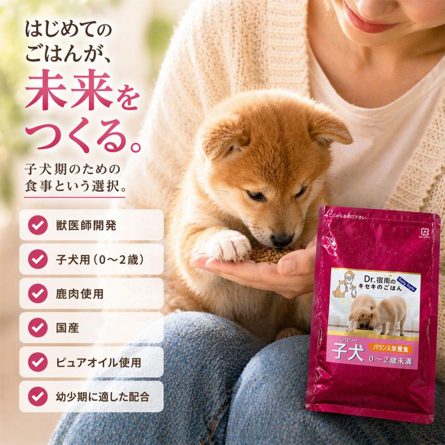 Dr.宿南のキセキのごはん ドッグフード 子犬・パピー用 0~2歳未満 100g