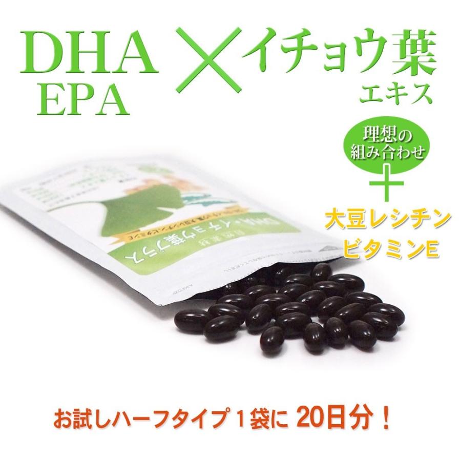 DHA・イチョウ葉プラス80粒入×1袋 DHA EPA オメガ３ サプリ  イチョウ葉 大豆レシチン ビタミンE・ 2袋以上購入で5日分サンプル付 （約４０日分）｜sizensozaishop｜03