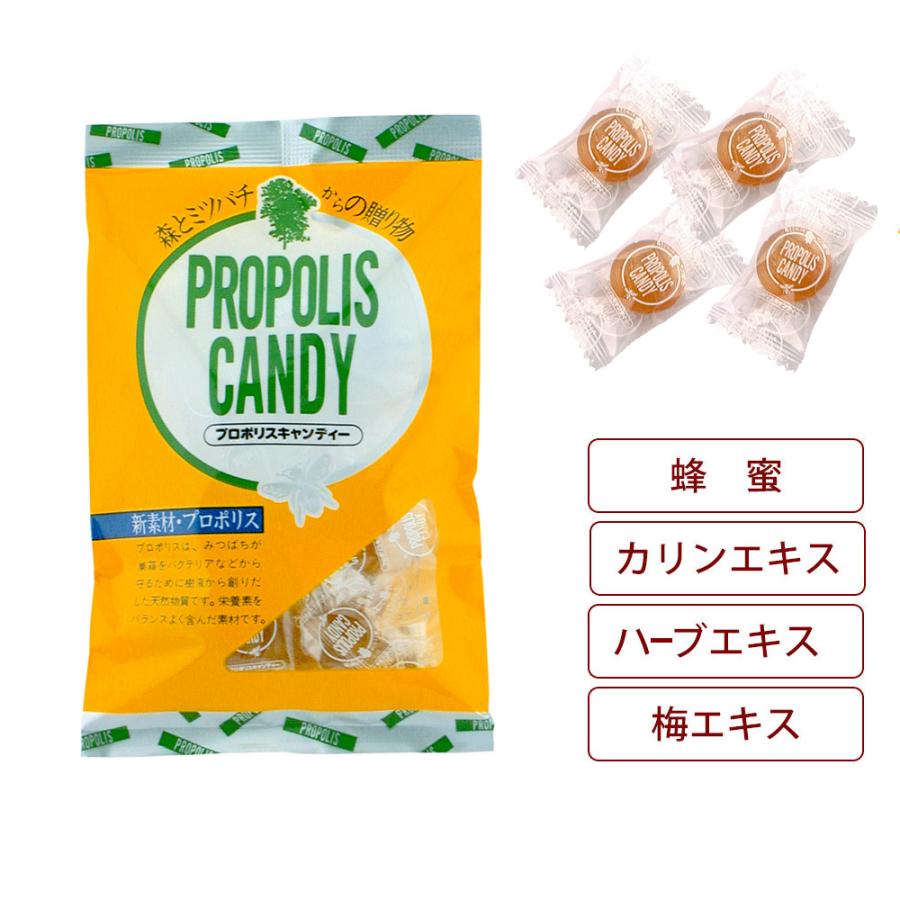 プロポリスキャンディ 8袋 のど飴 プロポリスにはちみつ入りの美味しい