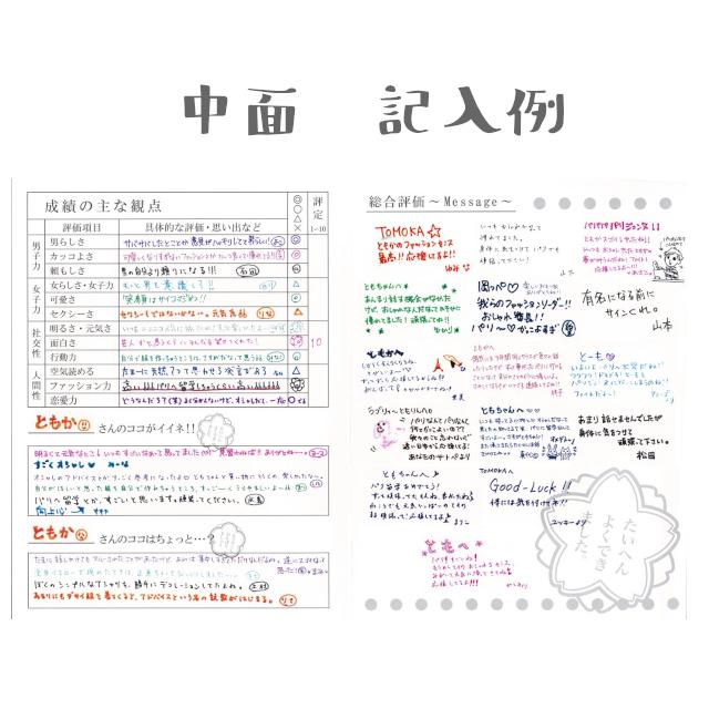 通知表色紙 寄せ書き色紙 メッセージカード｜sizo｜04