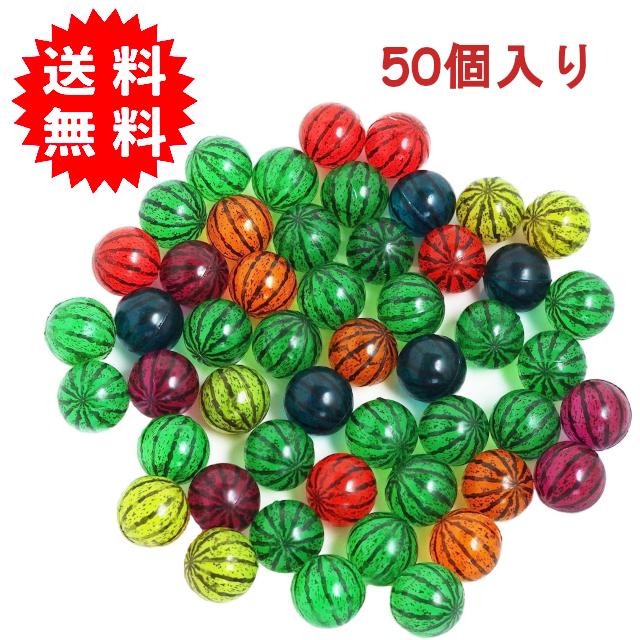 スーパーボール スイカ柄 30mm 50個入り スーパーボールすくい : 雑貨