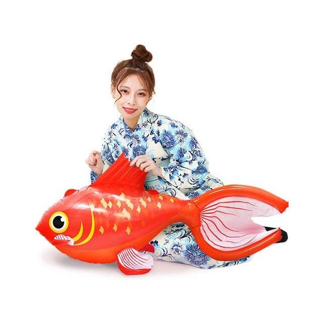 メガPOP きんぎょ 全長100cm 吊り下げひも付きメガポップ バルーン