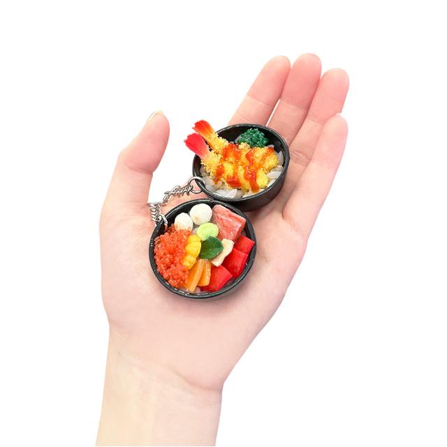 リアルJAPAN丼キーホルダー 5種5個セット 海外の方へのお土産