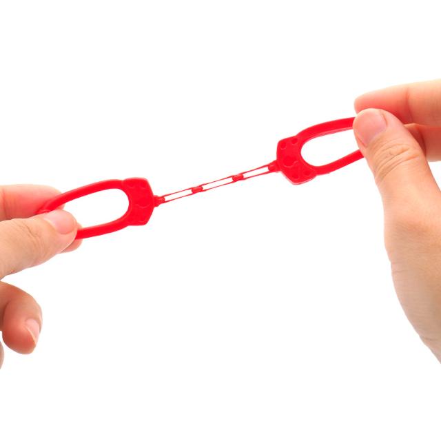 ぷにぷにTPR手錠 6色6個セット 個別包装 スクイーズ ストレス解消