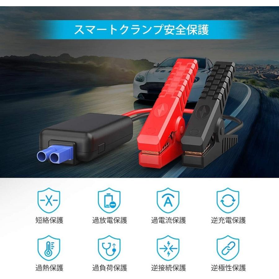 YABER JumpStarter ジャンプスターター AC電源使用可 22000mAh 2000A