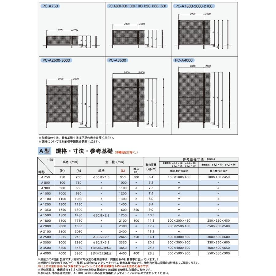 【無料★特典対象】 アメリカン フェンス 目隠し 朝日PCフェンス 専用オプション PC門扉 両開き W4000 A1100(H1100) 朝日スチール おしゃれ US PC メッ_6