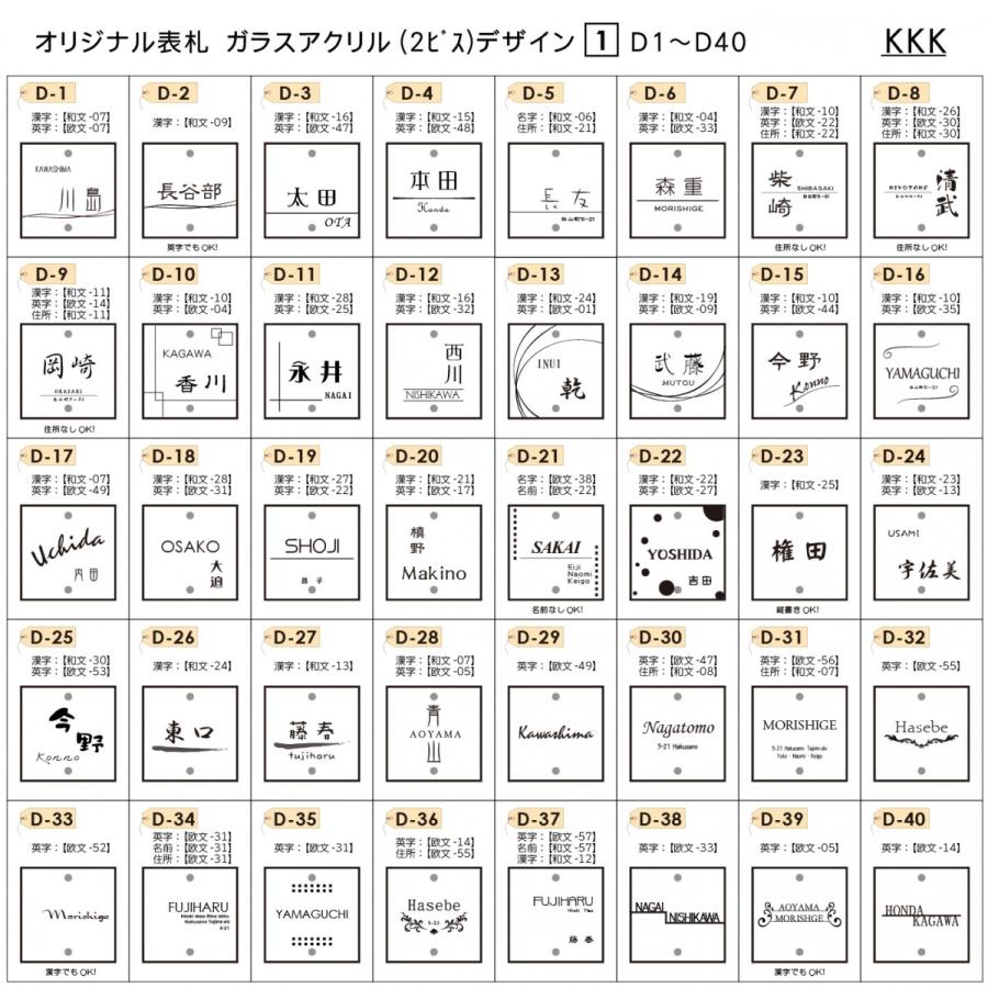 【あんしん1年保証付き】   表札 アクリル   G-STYLE オリジナル表札  G-1625   ガラスアクリル表札 アイボリー 黒   130mm×B2 アクシィ1型対応サイズ   機能｜sjg-f｜07