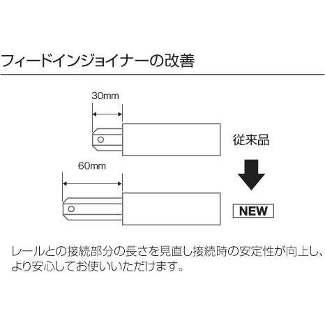 コイズミ照明 KOIZUMI   スライドコンセント ジョイナー  AE0238EY 白色  AE0248E 黒色