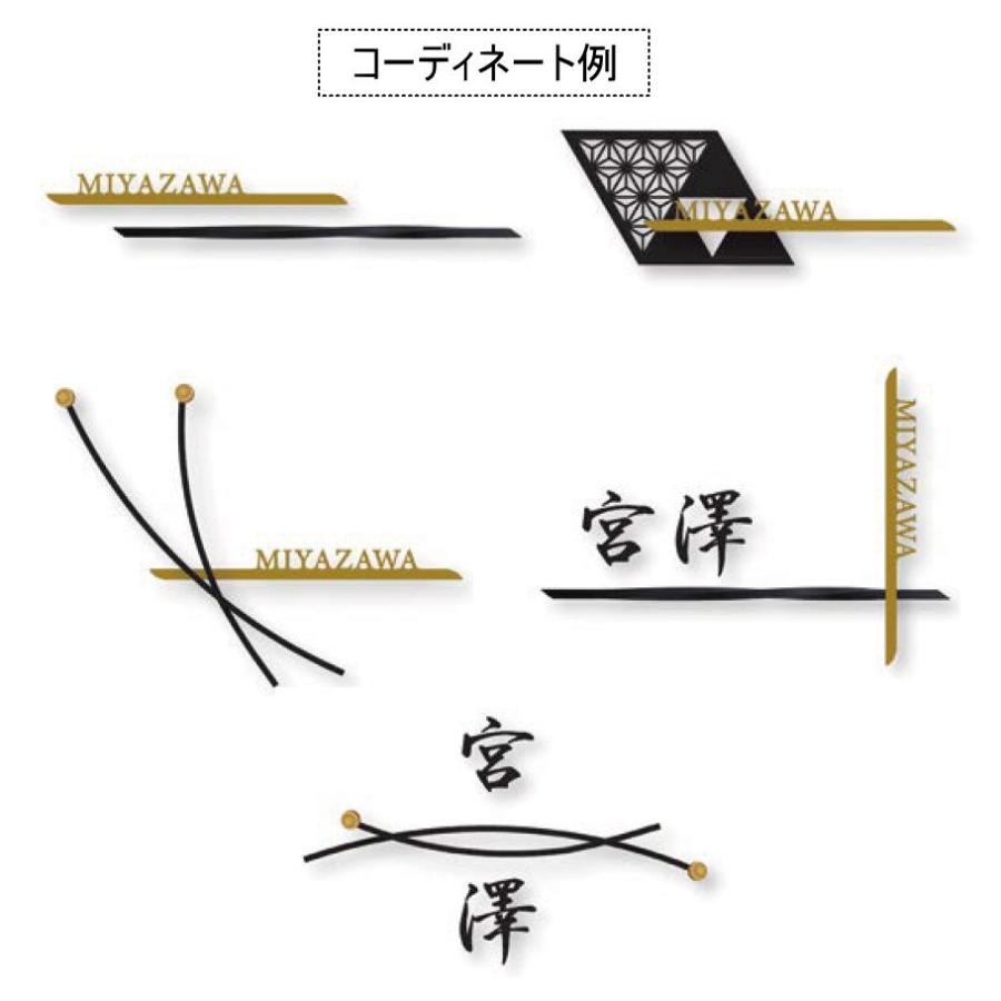 表札 オンリーワンクラブ ハナイケ hanaike 真鍮切り文字バー