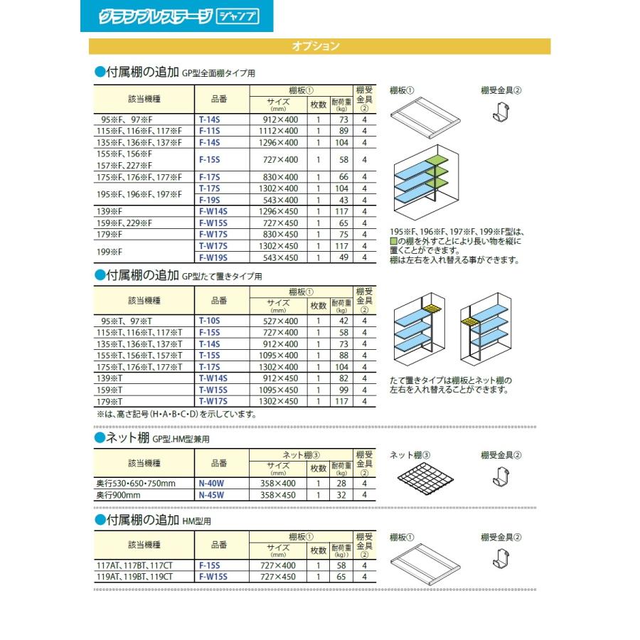 部品】 物置 収納オプション タクボ TAKUBO 田窪工業所 グラン