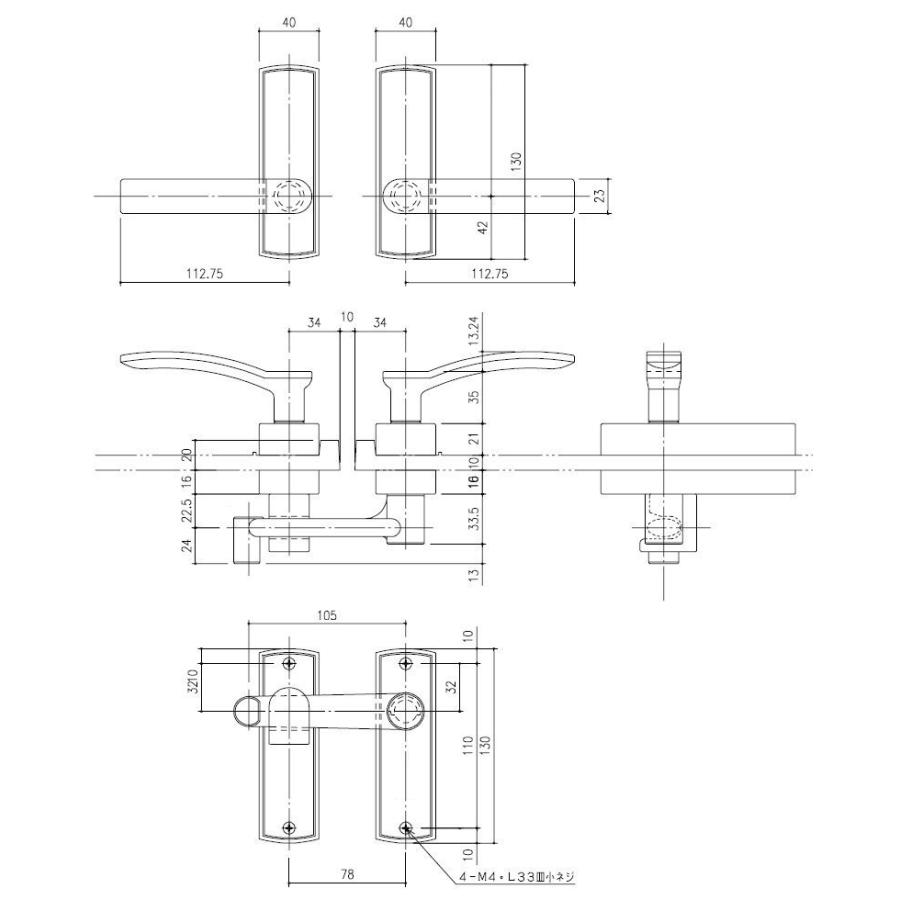 無料☆特典対象】 門扉 錠 取っ手 LIXIL リクシル TOEX