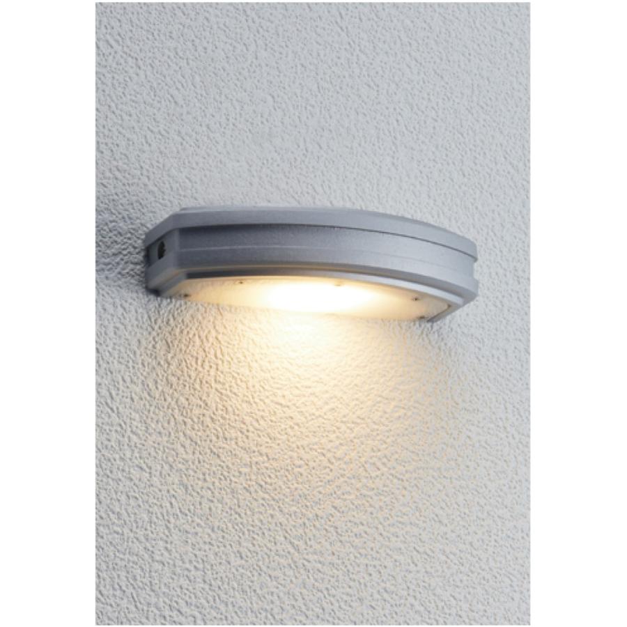 ユニソンunison エクステリア 屋外 照明 ライト 12V照明 表札灯 エコルトウォールライト 小型表札灯 シルバー EA0800112