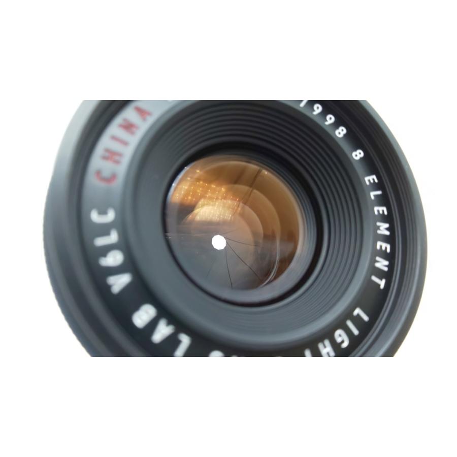 LIGHT LENS LAB V6LC 35mm F2 周八枚 ブラックペイント ズミクロン クローン 中国製復刻版 ライトレンズ Mマウント 8枚玉 179/998 黒 202107