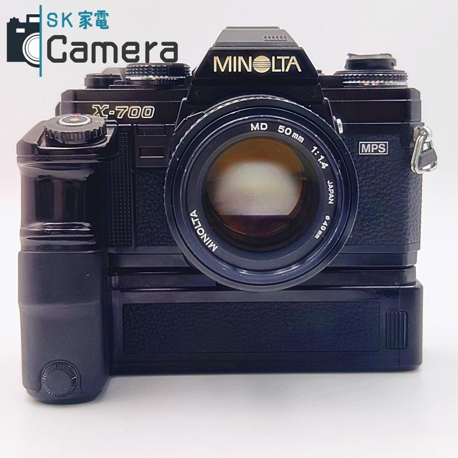 【中古】 MINOLTA X-700 MPS モータードライブ MD 50ｍｍ F1.4 テスト用フィルムにて確認済 ミノルタ_1