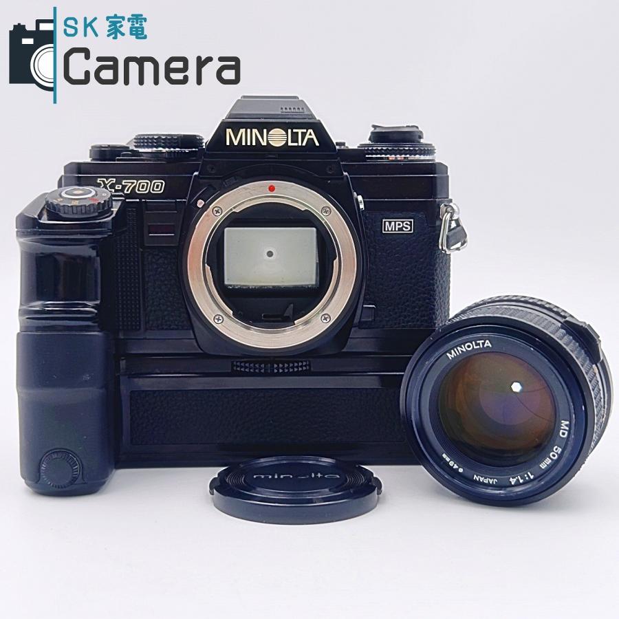 【中古】 MINOLTA X-700 MPS モータードライブ MD 50ｍｍ F1.4 テスト用フィルムにて確認済 ミノルタ_9