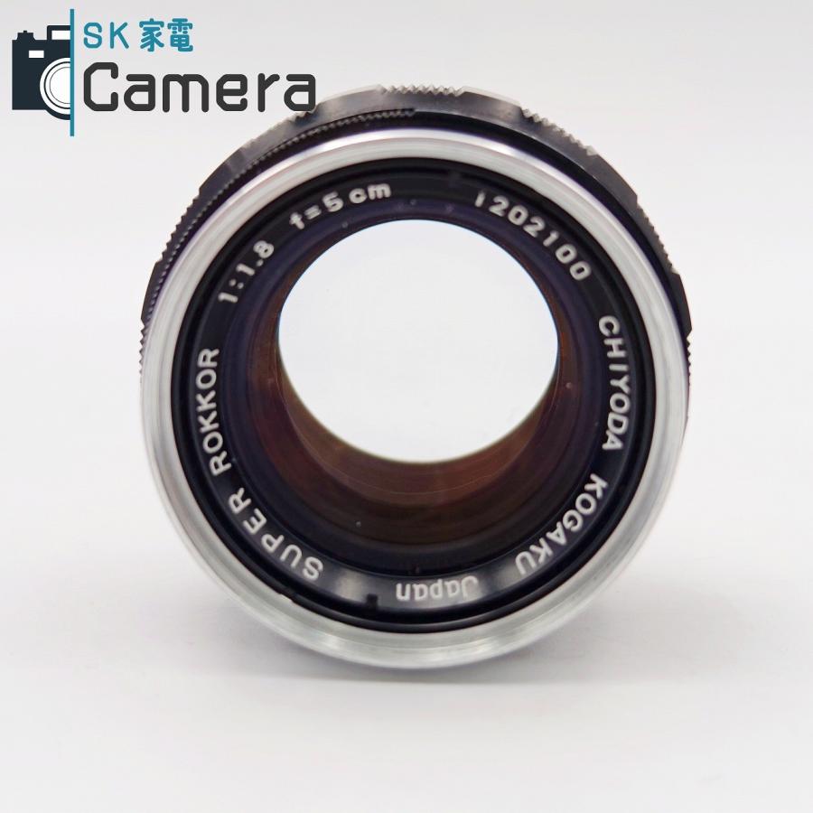 中古】 CHIYODA KOGAKU SUPER ROKKOR 5cm F1.8 L39 フード付き 千代田