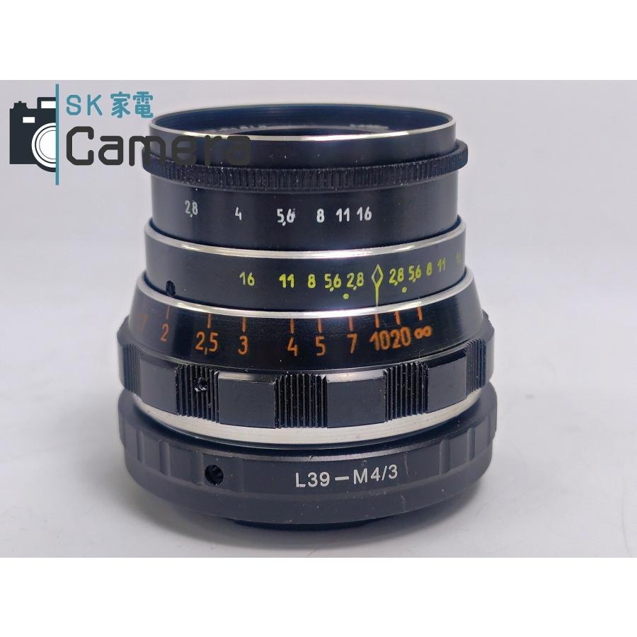 【美品】 FED INDUSTAR-61 L/D 55ｍｍ F2.8 L39 + L39→M4/3 アダプター付 フェド インダスター 美品】 FED INDUSTAR-61 L/D 55mm F2.8 L39 + L39→M4/3