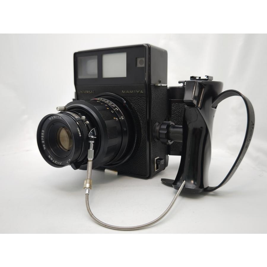 MAMIYA UNIVERSAL MAMIYASEKOR P 127mm F4.7 6x9 ROLL FILM HOLDER グリップ付