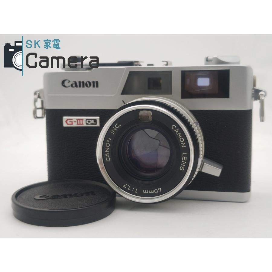 キヤノン Canonet QL17 G-III 40mm F1.7 中古 Canon Canonet QL17 GIII G3 ブラック / 40mm F1.7 レンジ