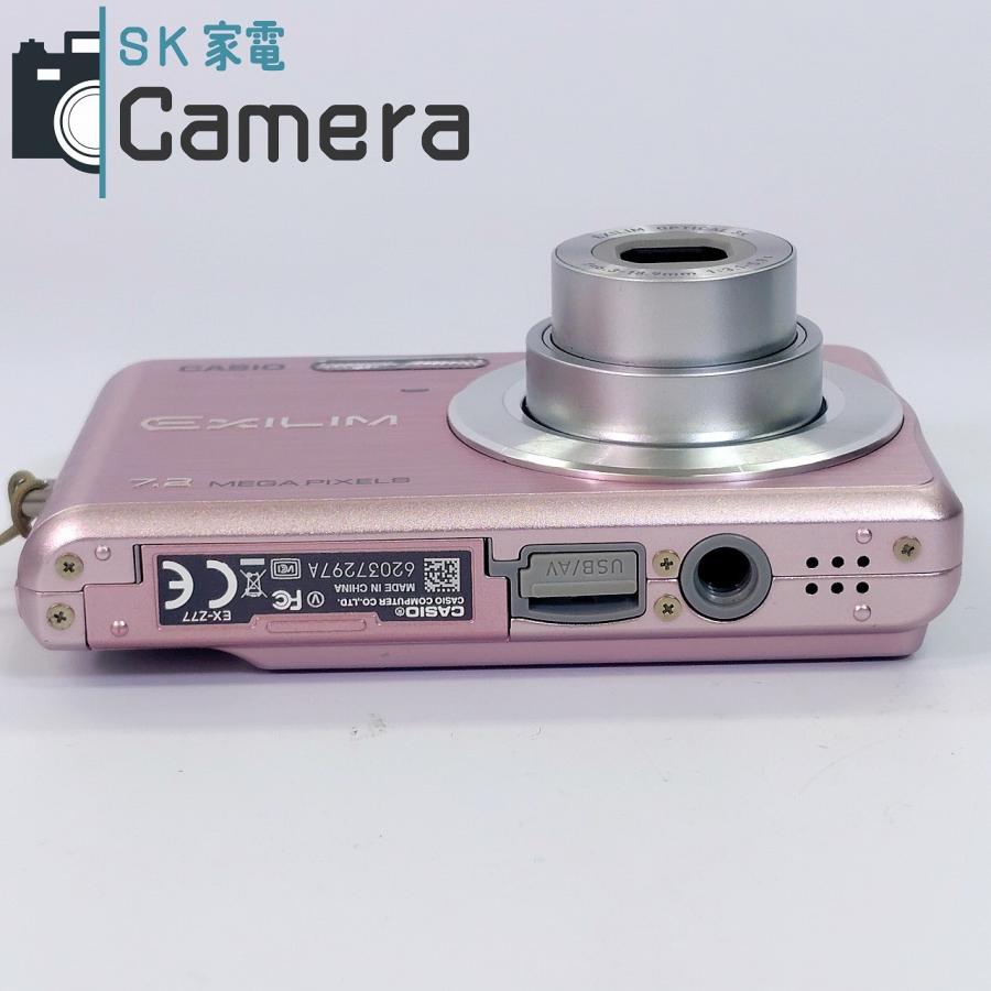 CASIO EXILIM EX-Z77 ピンクバッテリー充電器付　デジタルカメラ CASIO EXILIM EX-Z77 エクシリム ピンク 電池 充電器付 カシオ