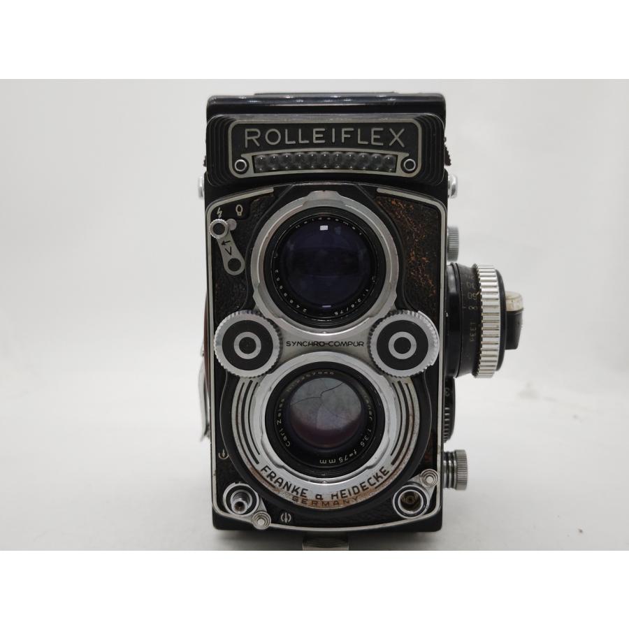 Rolleiflex 3.5F Heidosmat 75ｍｍ F2.8 Carl Zeiss Planar 75ｍｍ F3.5 ローライフレックス セルフ 露出 不良 ケース付｜sk-kaden-camera｜03