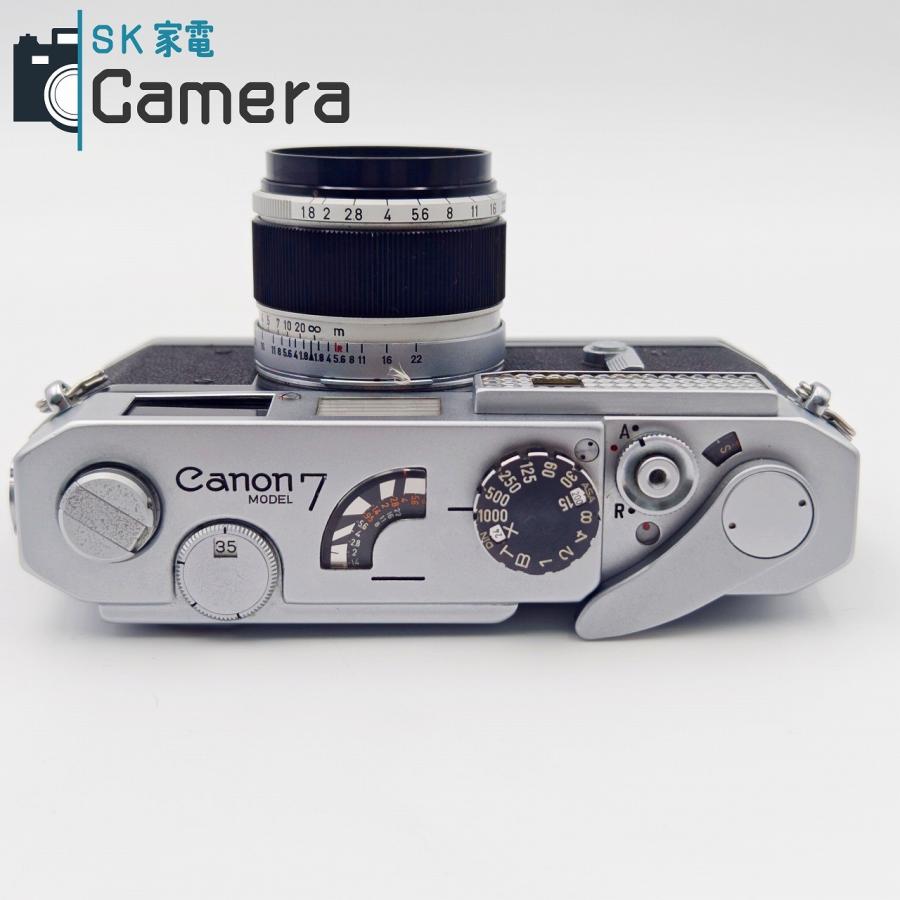 中古】 Canon MODEL7 50mm F1.8 L39 レンジファインダー シャッター