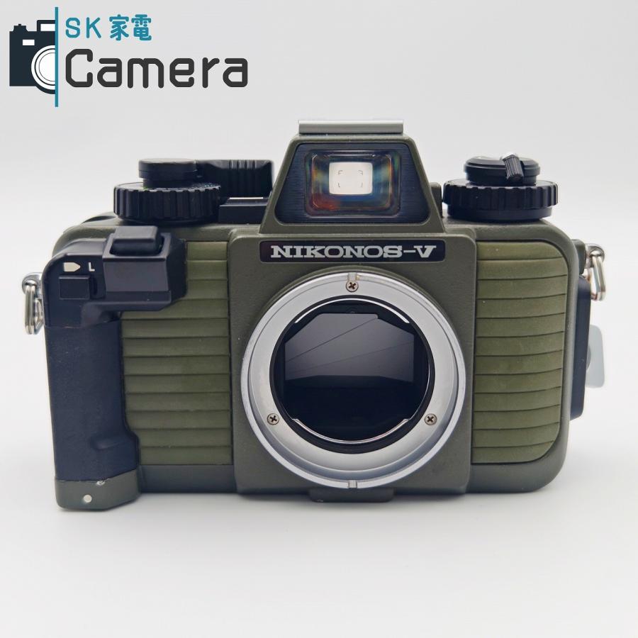 【中古】 NIKON NIKONOS-V NIKKOR 35ｍｍ F2.5 オリーブ シャッター 露出 動作 ニコン ニコノス キャップ付の画像