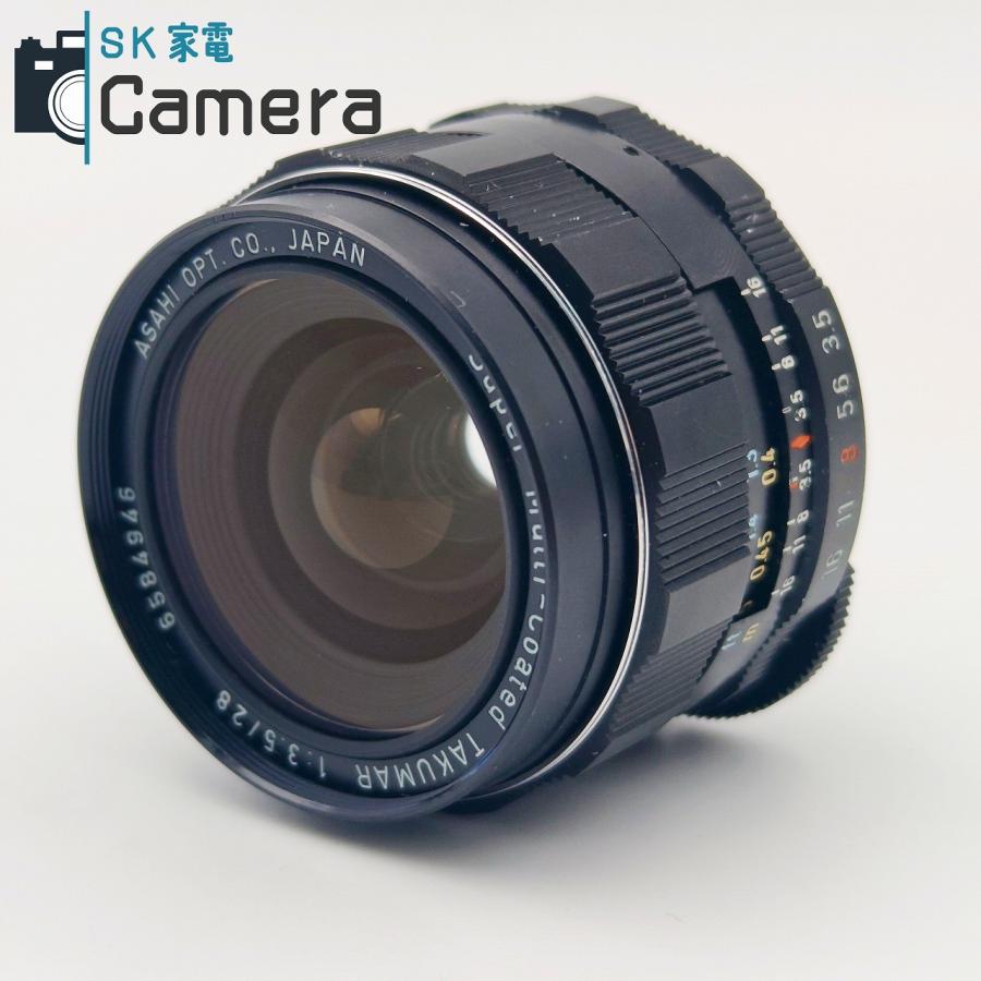 中古】 PENTAX Super-Multi-Coated TAKUMAR 28mm F3.5 M42