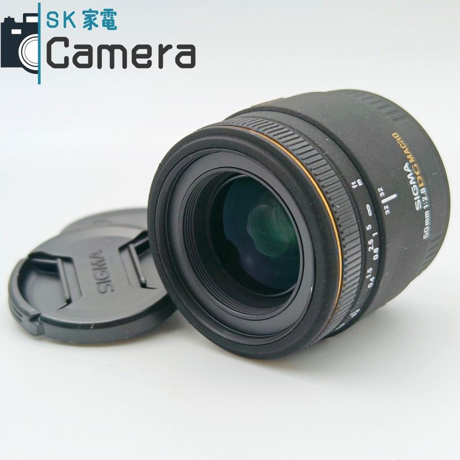 中古】 SIGMA EX 50mm F2.8 DG MACRO キャノンEF用 シグマ キャップ付