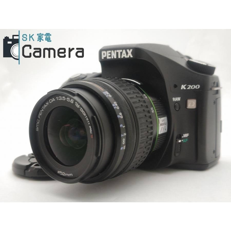 中古】 PENTAX K200 D + SMC PENTAX-DA 18-55mm F3.5-5.6 AL II 