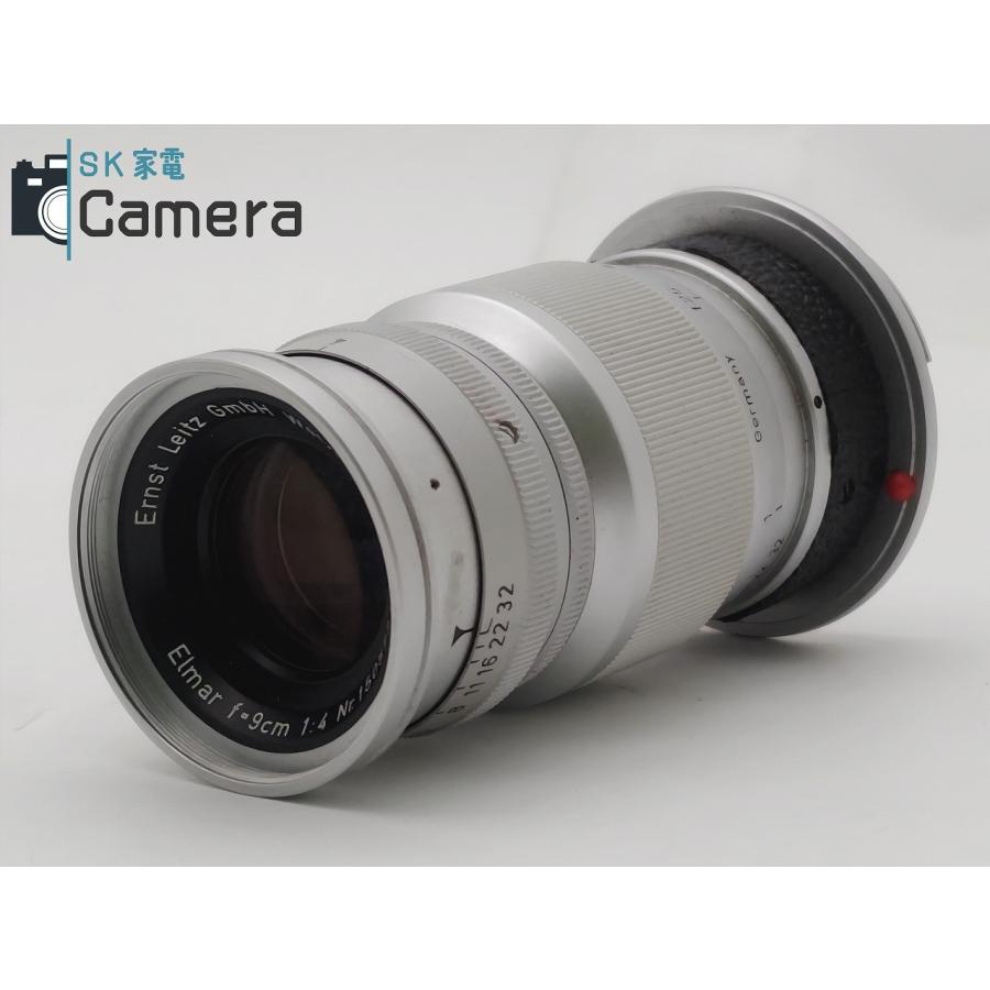 LEICA Elmar 9cm F4 Mマウント キャップ カラーフィルター1 革ケース付 ライカ｜sk-kaden-camera｜02