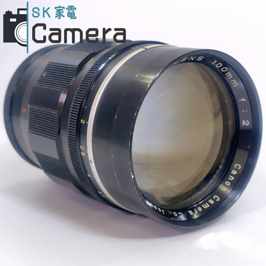 中古】 Canon LENS 100mm F2 L39 T-60 フード ケース 付 2025年11月