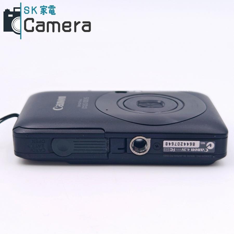 中古】 Canon DIGITAL IXUS 100 IS ブラック コンパクトデジタルカメラ
