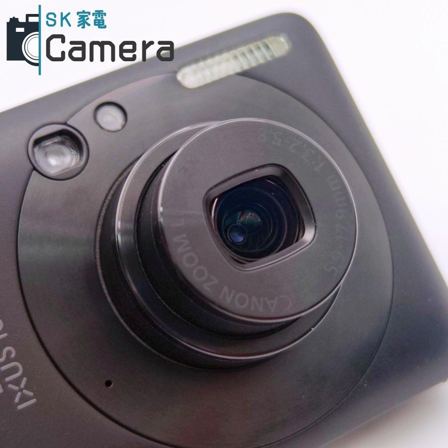 中古】 Canon DIGITAL IXUS 100 IS ブラック コンパクトデジタルカメラ