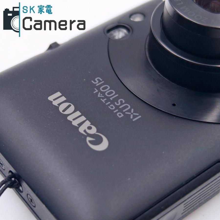 中古】 Canon DIGITAL IXUS 100 IS ブラック コンパクトデジタルカメラ