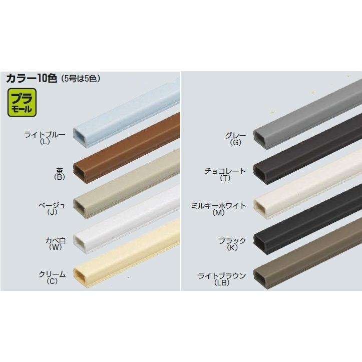5%OFF 未来工業 PML-1W-2 5本 プラモール 2m カベ白 未来工業 ワゴンモール(薄型)付属品 エンド ベージュ 1ヶ OPLE-5J MIRAI