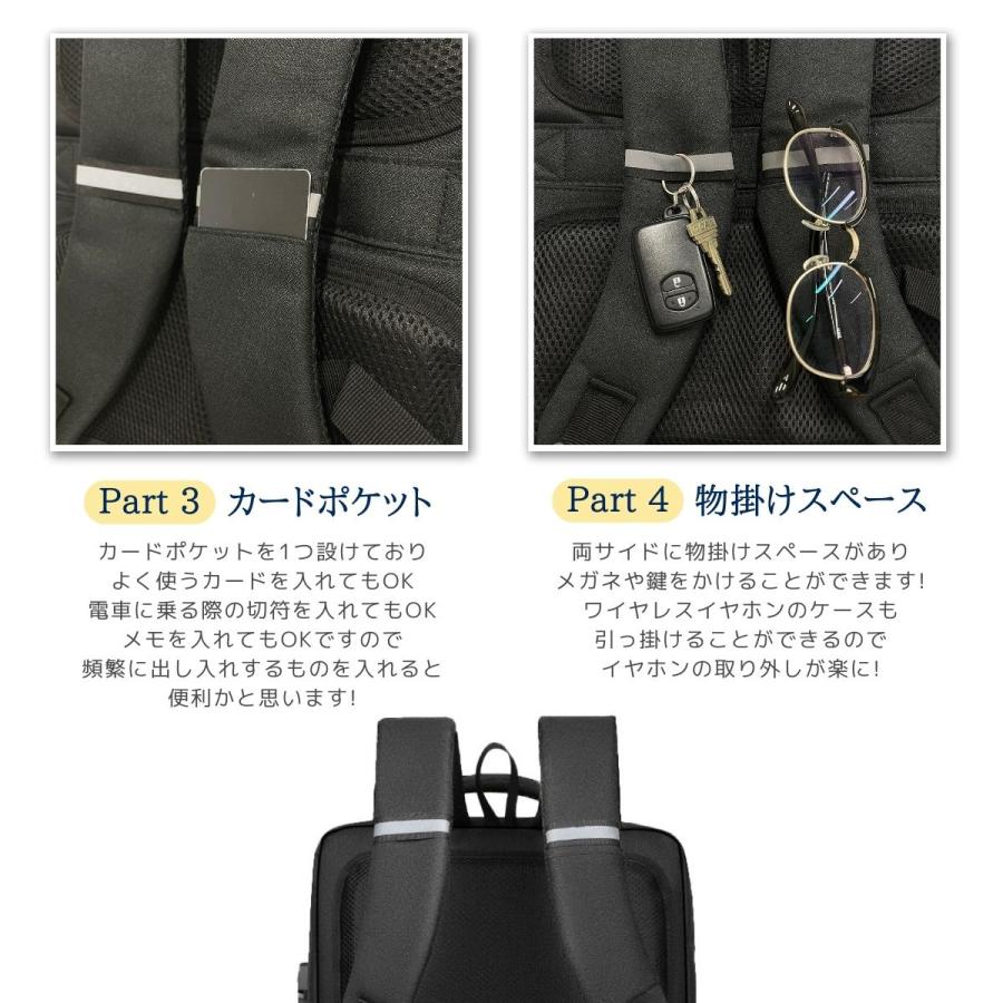 ビジネスリュック メンズ ビジネスバッグ 大容量 軽量 PC収納 防水 多