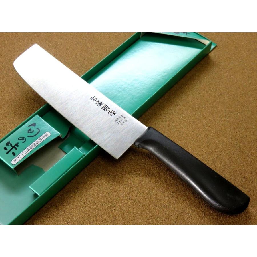 包丁 菜切り包丁 16cm (160mm) 関の刃物 ステンレス 両刃 薄刃