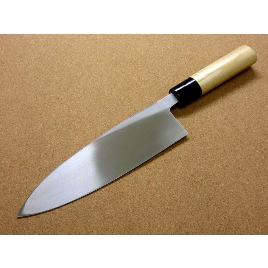 包丁 出刃包丁 24.0cm (240mm) 清綱作 SK-5 複合鍛造 朴ノ木ハンドル