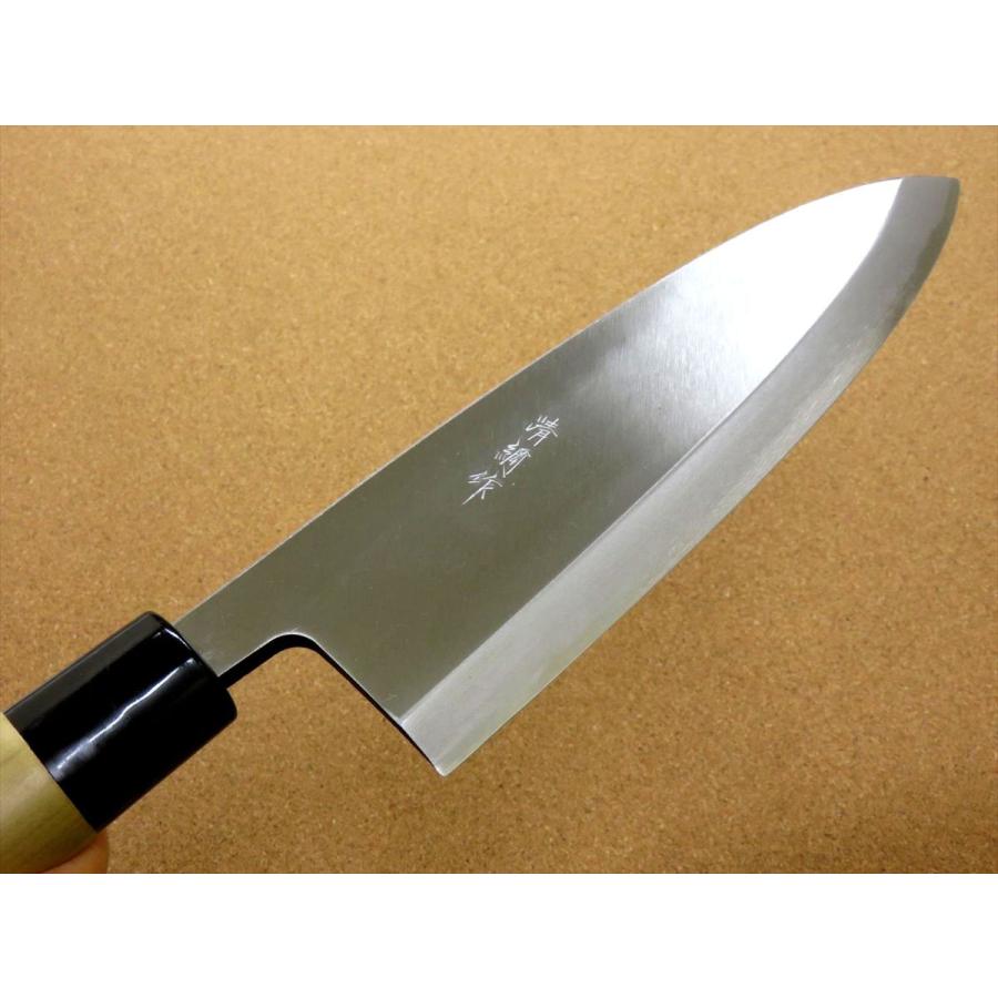 包丁 出刃包丁 24.0cm (240mm) 清綱作 SK-5 複合鍛造 朴ノ木ハンドル