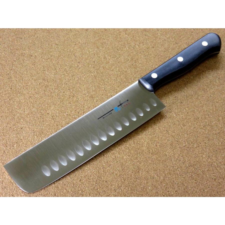 関の刃物 菜切り包丁 175mm モリブデン ディンプル 野菜切り 両刃 包丁