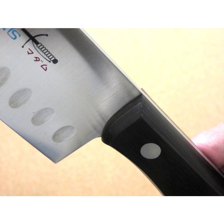 関の刃物 菜切り包丁 175mm モリブデン ディンプル 野菜切り 両刃 包丁